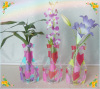 Promotional Foldable pvc vase, magic flower vase, plastic vase