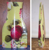 folding pvc vase , foldable vase, pvc vase, measure 29.5*17*11cm