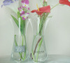 transparent foldable pvc vase , measure 27*14cm