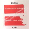 Ultra Destructible Vinyl Labels,Tamper Evident Warranty Stickers,Warranty VOID If Removed Security Label