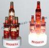 Bar Shelves Lighted Liquor Bottle Display Stands / Acrylic Bottle Holder