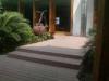 WPC Gazebo Plaza / Yard Passage Flooring / Wood Plastic Composite Decking Panel