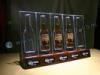 LED Acrylic Glow Liquor Bottle Display Shelf Wooden Base