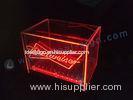 Budweiser Transparent Acrylic Led Ice Bucket Laser Logo CE UL ROHS SASO