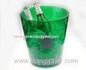 Large Heineken Plastic Illuminated Led Ice Buckets For Party 2 Handles