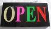 Multi Colors Led Resin Sign / Indoor Letter Open Signboard