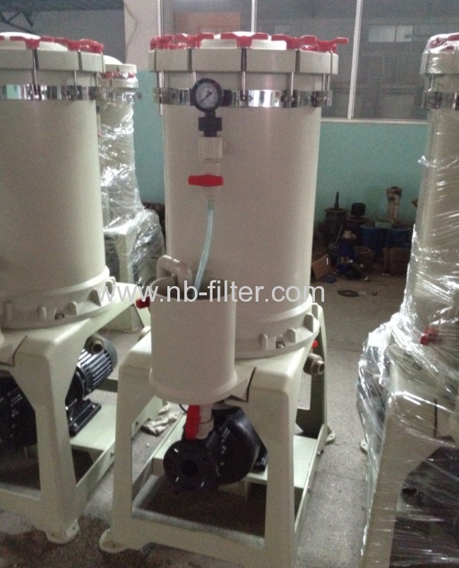 2013 PP PE PVDF PVC Electroplating Filter