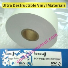 Manufacturer Self Adheive Security Label Papers,Tamper Evident Adhesive Label Papers Permanent Glue,Destructible Vinyl