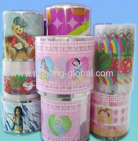 Hot stamping printing film for plastic pencil box