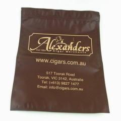 BIG cigar plastic bag with zipper