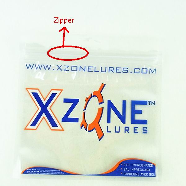 Clear zipper ldpe plastic bag