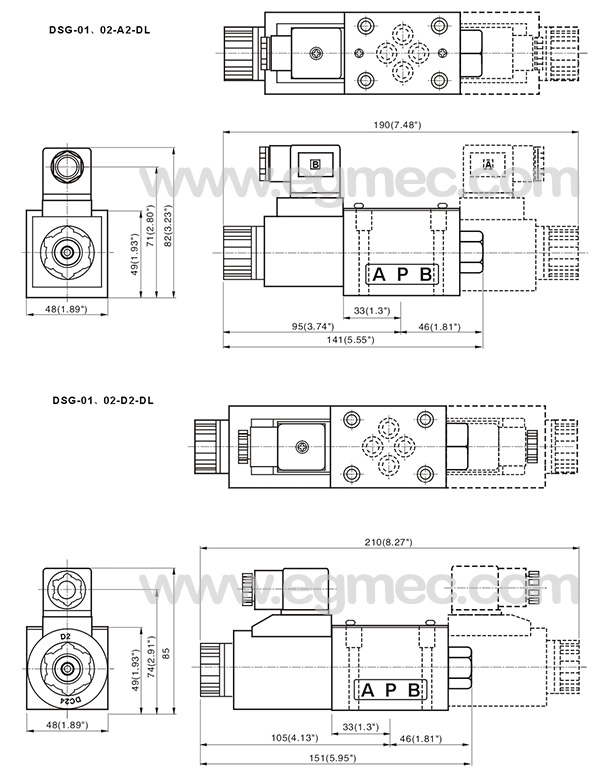 Yuken DSG-01, DSG-02 Hydraulic Directional Control Valve