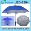 stick silver coated uv cut fabric led umbrella