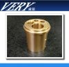 brass H63Cu machined parts flange with hole high precise tolerance N7