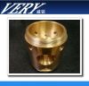 Copper bushing flange machined components with threaded holes