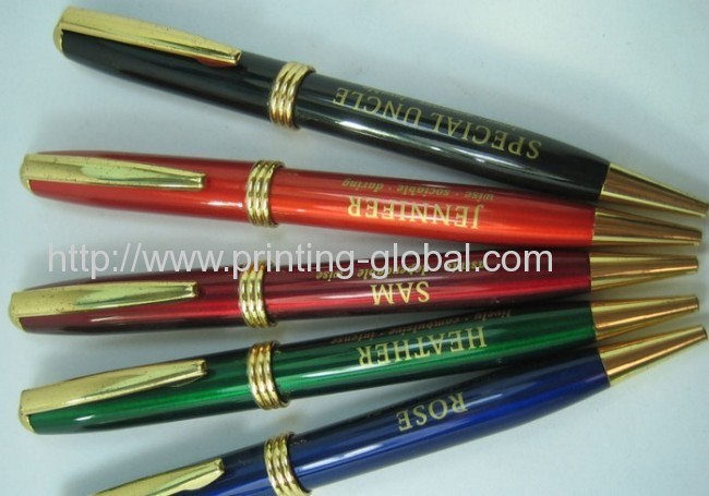 Hot stamping film for metal ball pen