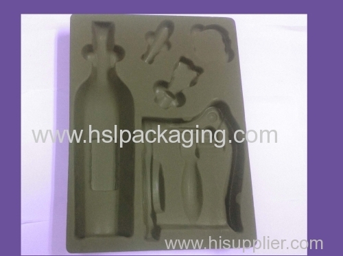 PS flocking inner tray