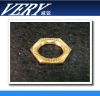 hexagonal brass rings H59Cu precise anti rust turned parts
