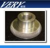 Aluminum Al6063 turned parts with diamond knurling flange precise