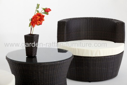 Outdoor rattan garden lounge stackup sofa sets 