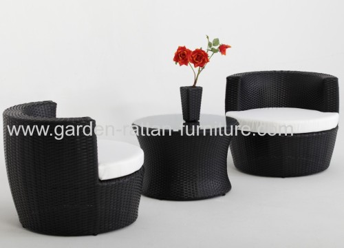 Outdoor rattan furniture pation 2 seater sofa set hotel furniture