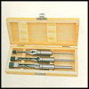 Mortising chisel and bit 3pcs/set 8,10,12mm(1/4&quot;, 3/8&quot;, 1/2&quot;, ) packed in wooden box