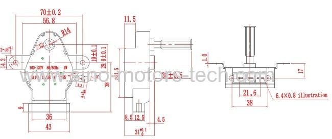 oven motor /synchronous motor49TYJ-F
