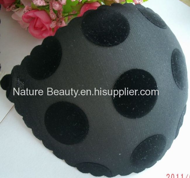 Eco-Friendly Black dots self -adhesivesilicone push up bra