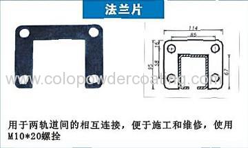 powder coating line flange