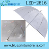 Metal Transparent Dome Shape LED Umbrella