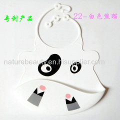 Colorful silicone baby bibs with snaps for wholesale