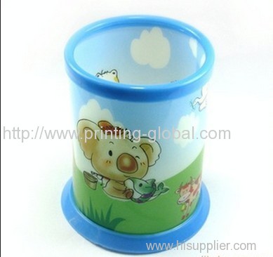 Hot stamping film for plastic pencil vase