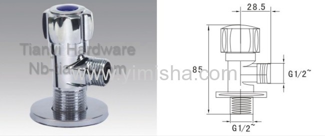 Brass Ceramic Sheet Triangle Valve for Water 