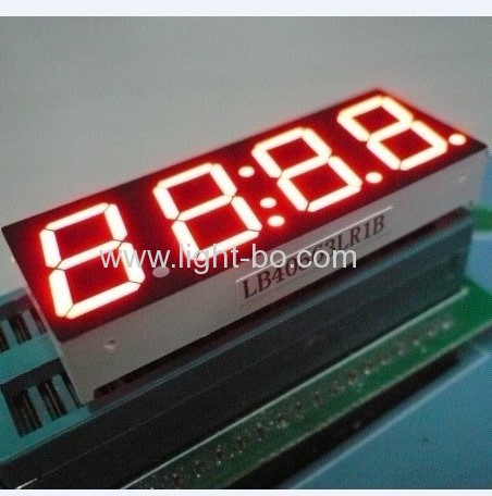 Ultra Blue Four-Digit 14.2mm ( 0.56 inch) Anode 7-Segment LED Clock Display