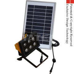 2013 New Solar Power LED Light 6W Rechargeable Li-ion High quality