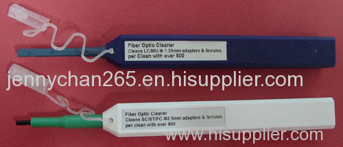 Pen-style fiber cleaner for LC & MU & SC & FC & ST connector ferrule