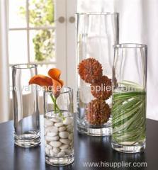 Wholesale for glass vase, cylinder vase, candle holder, round vase, supplier for flower pot,