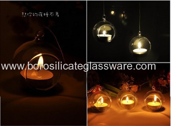 Innovative Design Borosilicate Glass Hang Candle Holders