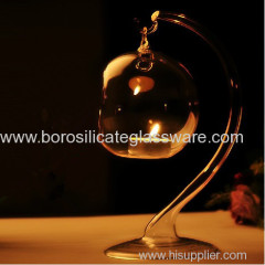 Romantic High Transparent Glass Candle Holders