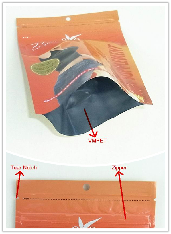 FDA foil lined sauce food packaging bag