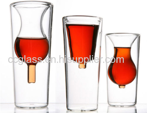 Hand Made Inside Out Liqueur Glasses
