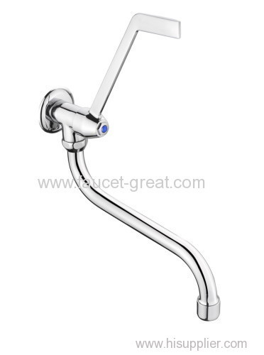 Single Handle wall mount cold tap with hospictal handle