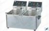 Counter Top Commercial Double Deep Fryer With 2 Tank / Basket