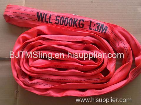 5T Red Round Lifting Sling