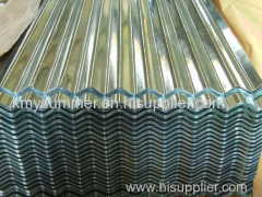 Galvanized corrugated steel sheet