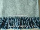 Herringbone Wool Throw Blanket , Wool Throw Rug 125 * 180CM