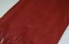 Red 70% Wool 30% Cashmere Throw Blanket With Fringe 127 * 152CM