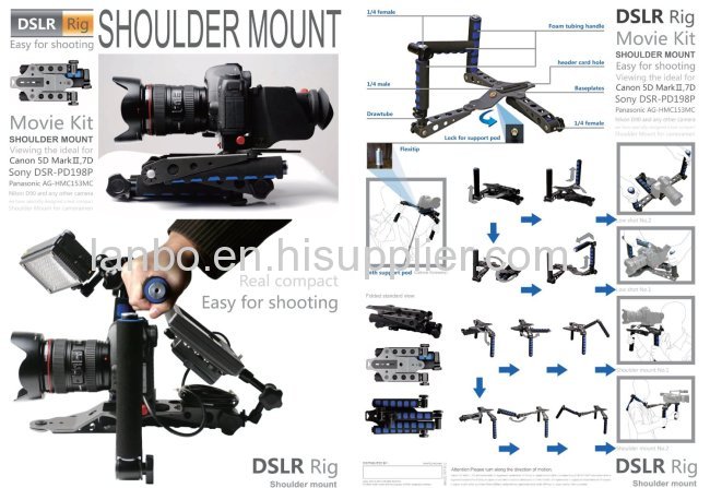 DSLR RIG DSLR Rig Movie Kit Shoulder Mount DSLR Stabilizer Shoulder Rig