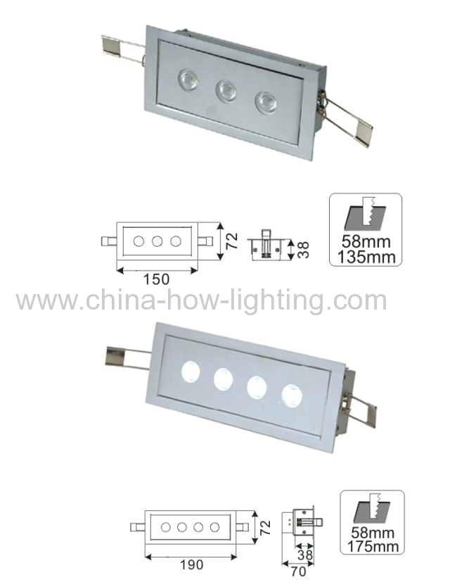 2013 Ningbo High Quality 9W 12W LED Downlight Housing with CREE XP