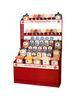 Front Counter Cardboard Storage Candy Display Stands Bins For Supermarket Promotion